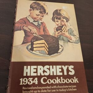 Hershey's 1934 Cookbook - Brown Cover